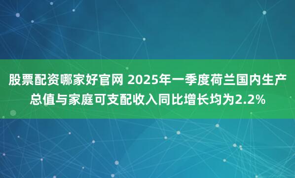 股票配资哪家好官网 2025年一季度荷兰国内生产总值与家庭可支配收入同比增长均为2.2%