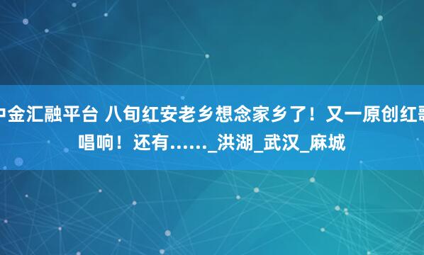 中金汇融平台 八旬红安老乡想念家乡了！又一原创红歌唱响！还有......_洪湖_武汉_麻城